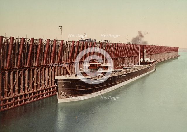 The Escanaba ore docks, c1898. Creator: Unknown.