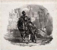 The Escape from Argyle Castle, 1826. Creator: Richard Parkes Bonington (British, 1802-1828)
