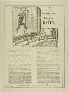 The Escape of Jesus Bruno Martinez from Belen Prison, 1892. Creator: José Guadalupe Posada
