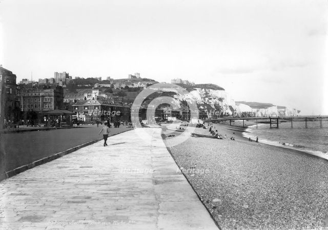 The Esplanade at Dover, Kent, 1890-1910. Artist: Unknown