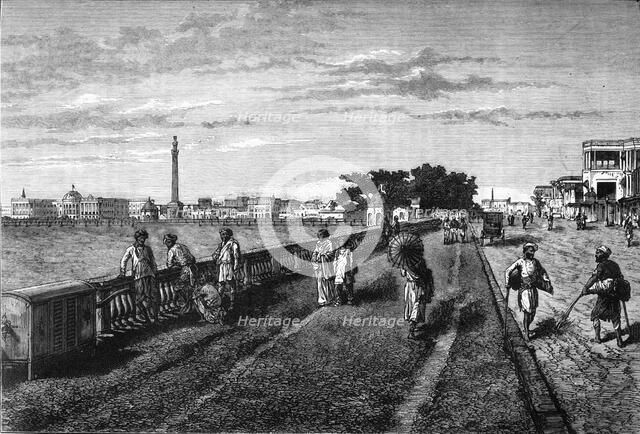'The Esplanade, Calcutta', c1891. Creator: James Grant.
