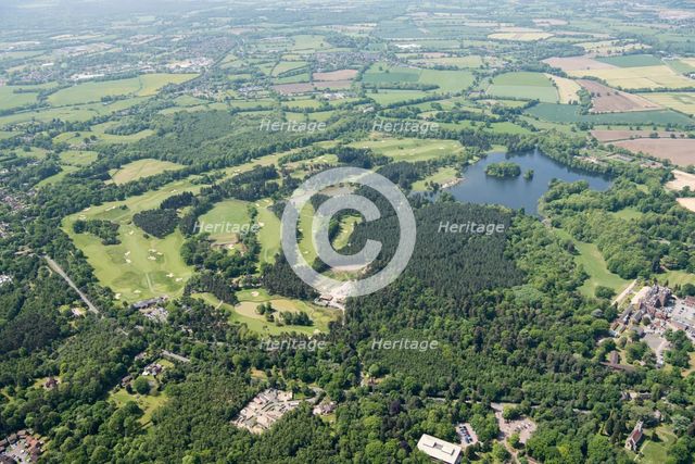 The estate and landscape park around Bearwood College, Wokingham, 2018. Creator: Historic England.
