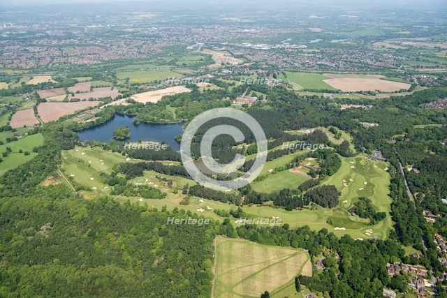 The estate and landscape park around Bearwood College, Wokingham, 2018. Creator: Historic England.