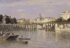 The Estacade Bridge, 1880. Creator: Stanislas Lepine