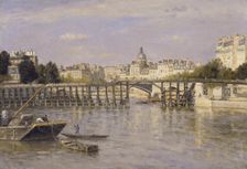 The Estacade Bridge, 1880. Creator: Stanislas Lepine