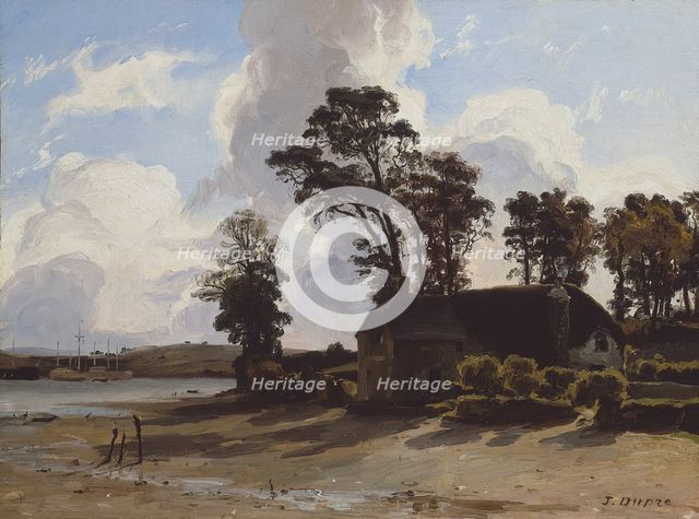 The Estuary Farm, 1830/35. Creator: Jules Dupré.