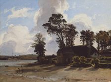 The Estuary Farm, 1830/35. Creator: Jules Dupré