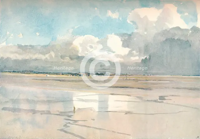 The Estuary of the Dee, c1877-1906, (1906). Artist: Francis Job Short