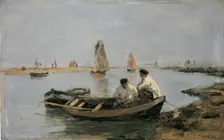 The Estuary, mid 19th century. Artist: Eugene Louis Boudin