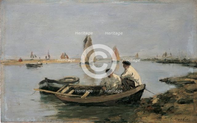 The Estuary, mid 19th century. Artist: Eugene Louis Boudin.
