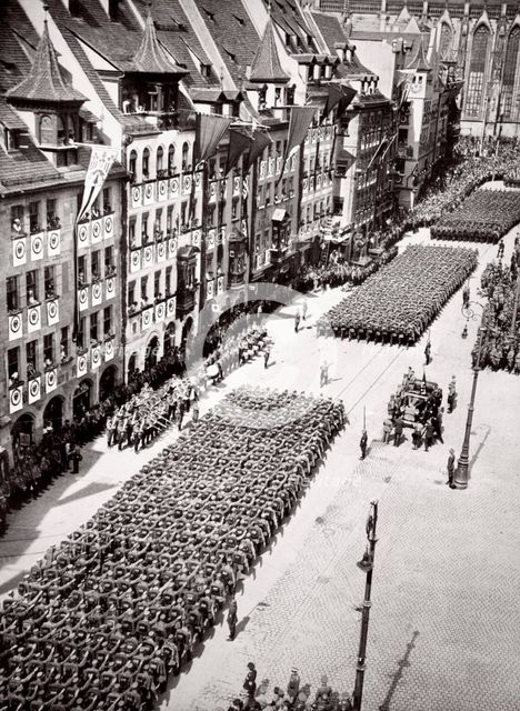 The Führer taking the salute, Germany, 1936.  Creator: Unknown.