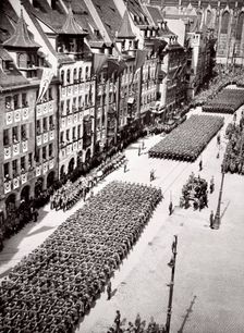 The Führer taking the salute, Germany, 1936. Creator: Unknown