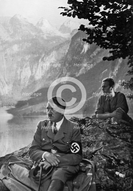 The Führer at the Upper Lake, Berchtesgaden, Bavarian Alps, Germany, 1936. Artist: Unknown