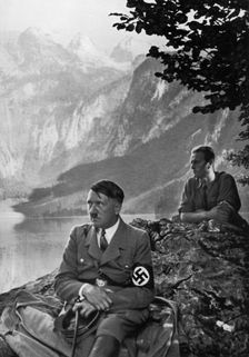 The Führer at the Upper Lake, Berchtesgaden, Bavarian Alps, Germany, 1936