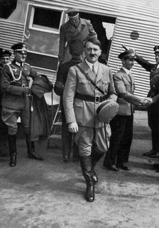 The Führer promotes aviation by his example 1936