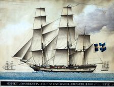 The full-rigger Confidentia, 1797. Creator: Andrea Capanna
