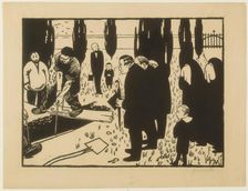 The Funeral, 1891. Creator: Félix Vallotton
