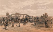 The Funeral Cortege of Lord Raglan Leaving Head Quarters 1856. Artist: Thomas Picken