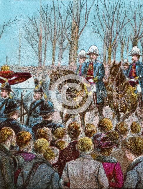 'The Funeral Cortege of Queen Victoria followed by King Edward VII', 1901 (c1902). Artist: Unknown.