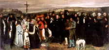 The Funeral at Ornans 1850. Artist: Gustave Courbet
