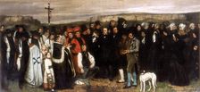 The Funeral at Ornans 1850. Artist: Gustave Courbet