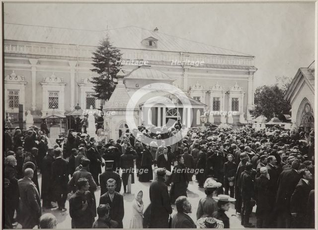 The Funeral of Anton Chekhov on the Novodevichy Cemetery, July 22, 1904, 1904. Artist: Anonymous  