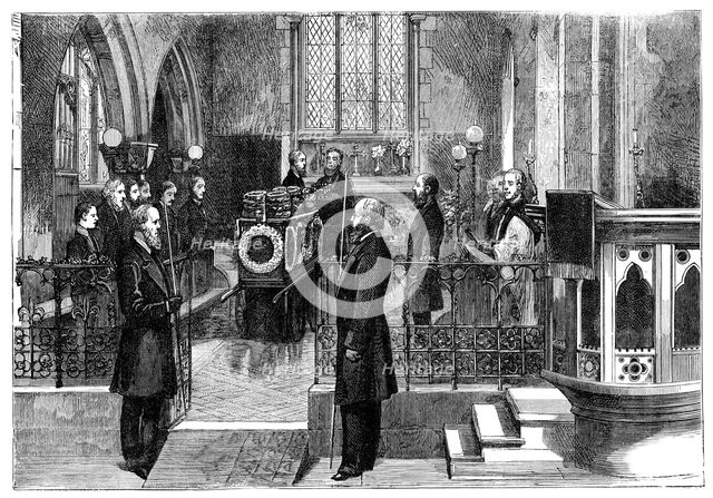 The funeral of Benjamin Disraeli (1804-1881), British prime minister, late 19th century. Artist: Unknown