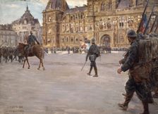 The funeral of General Gallieni (1849-1916), June 1, 1916. Creator: Joseph Felix Bouchor