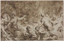 The Funeral of Decius Mus, 1774. Creator: Jean-Honoré Fragonard (French, 1732-1806)