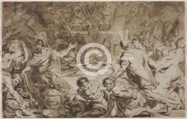 The Funeral of Decius Mus, 1774. Creator: Jean-Honoré Fragonard (French, 1732-1806).