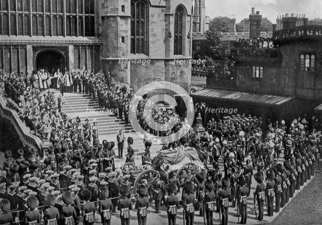 The funeral of King Edward VII, Windsor, Berkshire, 1910.Artist: Swain