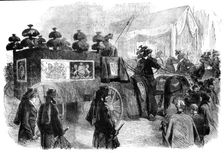 The Funeral of His Late Royal Highness the Prince Consort: the Hearse approaching..., 1861. Creator: Unknown