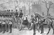 'The Funeral of Lord Napier of Magdala; The body being removed from the Tower, escorted... 1890. Creator: Unknown