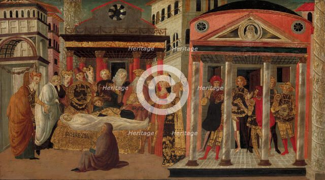 The Funeral of Lucretia, late 15th-early 16th century. Creator: Master of Marradi.