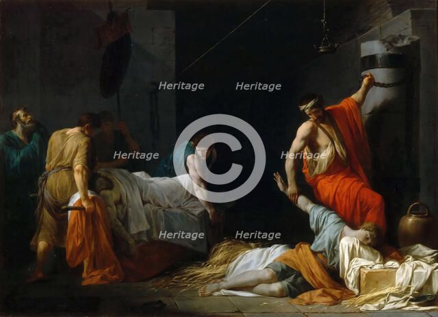 The Funeral of Miltiades. Artist: Peyron, Jean-François-Pierre (1744-1814)