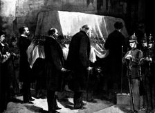 The Funeral of Mr. Gladstone: bearing the body into the Abbey, 1898. Creator: Unknown