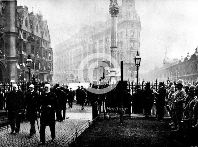 The Funeral of Mr. Gladstone: ...the Duke of Connaught, Duke of Cambridge...Westminster Abbey, 1898. Creator: SB Bolas & Co.