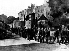 The Funeral of Mr. Gladstone: the procession leaving Hawarden Castle, 1898. Creator: Unknown
