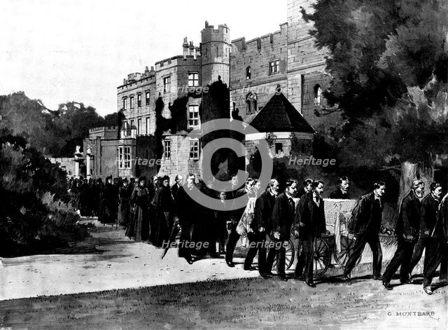 The Funeral of Mr. Gladstone: the procession leaving Hawarden Castle, 1898. Creator: Unknown.
