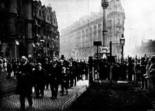 The Funeral of Mr. Gladstone: ...the Rev. Stephen Gladstone, entering the Abbey, 1898. Creator: SB Bolas & Co