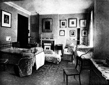 The Funeral of Mr. Gladstone: the room in which Mr. Gladstone died, 1898. Creator: George Watmough Webster & Son