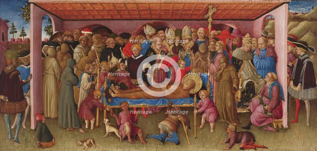 The Funeral of Saint Francis of Assisi, c1430. Creator: Bartolomeo di Tommaso.