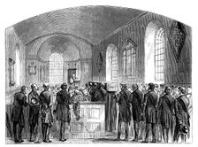 The Funeral of Sir Robert Peel, Staffordshire, 1850, (c1888)