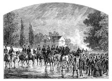 The Funeral of Sir Robert Peel, Staffordshire, 1850, (c1888)