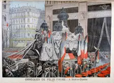 The funeral of President Félix Faure, on 23rd February 1899. Artist: Henri Meyer