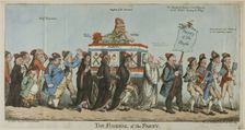 The Funeral of the Party, published October 30, 1798. Creator: Charles Williams