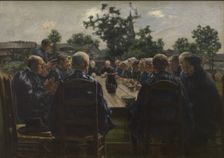 The Funeral Meal, 1886. Creator: Leon Frederic