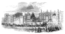 The Funeral Procession leaving Cambridge House, Piccadilly, 1850. Creator: Unknown