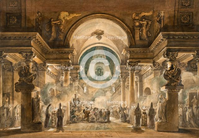 The Funeral Procession of Agamemnon, 1787. Creator: Louis Jean Desprez.