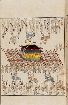 The funeral procession of Empress Myeongseong (1851-1895), From the Uigwe, 1897. Creator: Anonymous